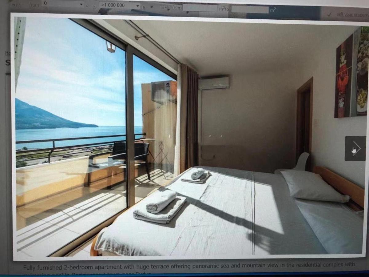 Sea View Two Bedroom Family Apartment With Pool - Sunset Ivanovici Bečići Εξωτερικό φωτογραφία